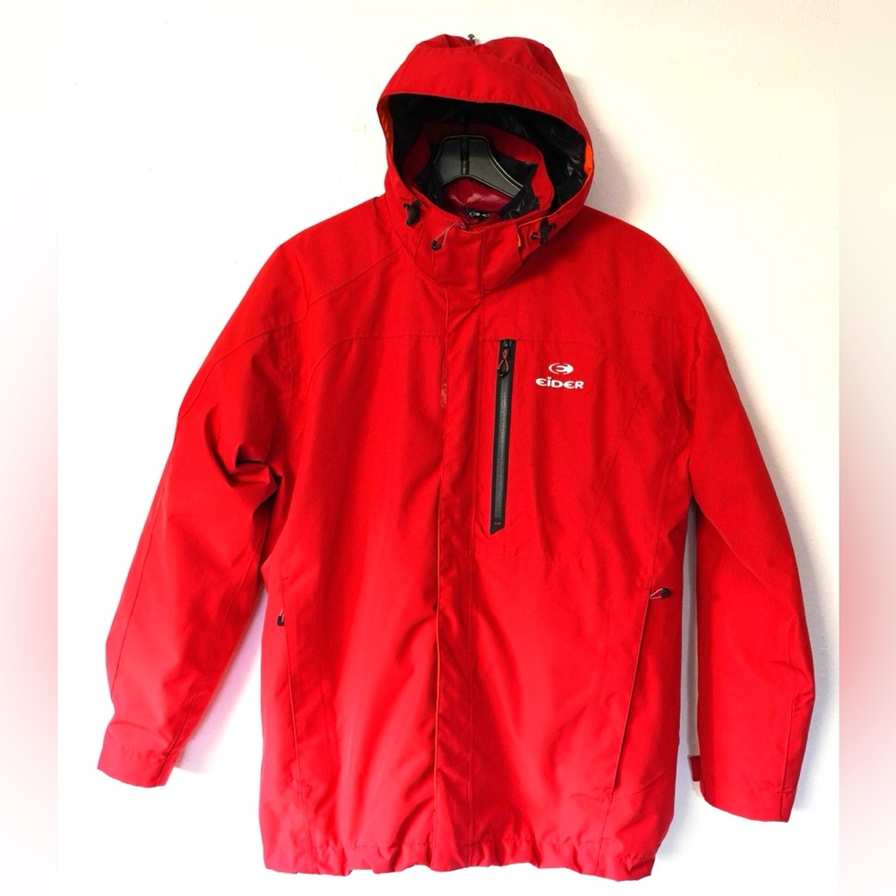 Eider Defender 2LS Down Insulated Soft Shell Ski Coat Jacket Mid Length: Size L